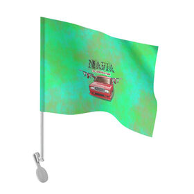 Флаг для автомобиля с принтом Mafia в Екатеринбурге, 100% полиэстер | Размер: 30*21 см | 2107 | mafia | бандиты | ваз | мафия | машины | семерка | таз | тазы
