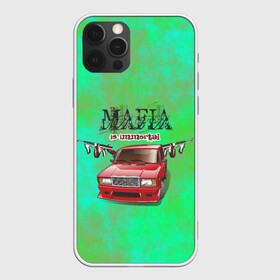 Чехол для iPhone 12 Pro с принтом Mafia в Екатеринбурге, силикон | область печати: задняя сторона чехла, без боковых панелей | 2107 | mafia | бандиты | ваз | мафия | машины | семерка | таз | тазы