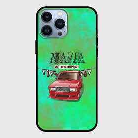 Чехол для iPhone 13 Pro Max с принтом Mafia в Екатеринбурге,  |  | 2107 | mafia | бандиты | ваз | мафия | машины | семерка | таз | тазы