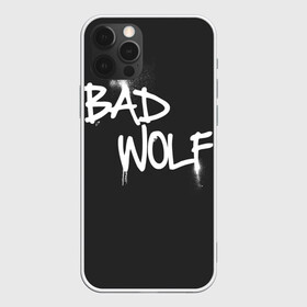 Чехол для iPhone 12 Pro с принтом Bad wolf в Екатеринбурге, силикон | область печати: задняя сторона чехла, без боковых панелей | bbc | dimension | dr who | jenna coleman | jodie whittaker | matt smith | relative | resolution | space | tardis | the doctor | time | галлифрей | джоди уиттакер | доктор кто | тардис