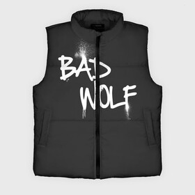 Мужской жилет утепленный 3D с принтом Bad wolf в Екатеринбурге,  |  | Тематика изображения на принте: bbc | dimension | dr who | jenna coleman | jodie whittaker | matt smith | relative | resolution | space | tardis | the doctor | time | галлифрей | джоди уиттакер | доктор кто | тардис