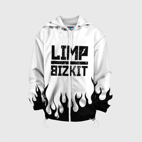 Детская куртка 3D с принтом Limp Bizkit в Екатеринбурге, 100% полиэстер | застежка — молния, подол и капюшон оформлены резинкой с фиксаторами, по бокам — два кармана без застежек, один потайной карман на груди, плотность верхнего слоя — 90 г/м2; плотность флисового подклада — 260 г/м2 | bizkit | limp | limp bizkit | music | rock | бизкиты | лимп бизкит | лимпы | липкие письки | музыка | рок