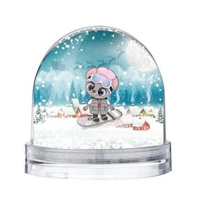 Снежный шар с принтом Милая мышка на сноуборде в Екатеринбурге, Пластик | Изображение внутри шара печатается на глянцевой фотобумаге с двух сторон | 2020 | mouse | rat | годкрысы | годмыши | зима | зимняя | крыса | мороз | мышка | мышь | новогодняя | новый год | новый год 2020 | рождество | симолгода | снег | холод
