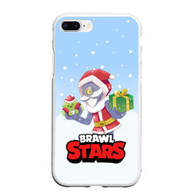 Чехол для iPhone 7Plus/8 Plus матовый с принтом Brawl Stars Christmas Barley в Екатеринбурге, Силикон | Область печати: задняя сторона чехла, без боковых панелей | bo | brawl | brock | bull | colt | dynamike | elprimo | jessie | leon | moba | nita | shelly | stars | бо | брок | булл | джесси | динамайк | кольт | леон | нита | шелли | эльпримо