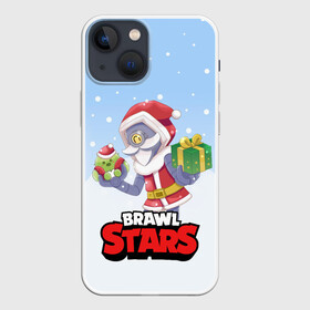 Чехол для iPhone 13 mini с принтом Brawl Stars. Christmas Barley в Екатеринбурге,  |  | Тематика изображения на принте: bo | brawl | brock | bull | colt | dynamike | elprimo | jessie | leon | moba | nita | shelly | stars | бо | брок | булл | джесси | динамайк | кольт | леон | нита | шелли | эльпримо