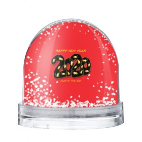Снежный шар с принтом Happy New Year 2020 в Екатеринбурге, Пластик | Изображение внутри шара печатается на глянцевой фотобумаге с двух сторон | 