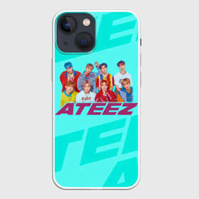 Чехол для iPhone 13 mini с принтом Ateez в Екатеринбурге,  |  | ateez | atiny | destiny | k pop | kpop | kq fellaz | атеез | атез | атэз | ёсан | к поп | кпоп | минки | сан | сонхва | тин поп | уён | хонджун | чонхо | эйтиз | эйтини | юнхо