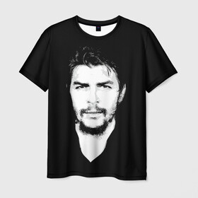 Мужская футболка 3D с принтом Че Гевара в Екатеринбурге, 100% полиэфир | прямой крой, круглый вырез горловины, длина до линии бедер | che | cuba | guevara | revolution | бунтарь | коммунизм | куба | революция | свобода | советский | союз | ссср | че гевара