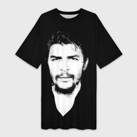 Платье-футболка 3D с принтом Че Гевара в Екатеринбурге,  |  | che | cuba | guevara | revolution | бунтарь | коммунизм | куба | революция | свобода | советский | союз | ссср | че гевара