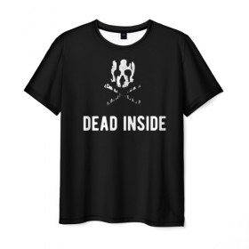 Мужская футболка 3D с принтом Дед Инсайд в Екатеринбурге, 100% полиэфир | прямой крой, круглый вырез горловины, длина до линии бедер | dead | ded | did | insid | inside | гуль | деад | дед | дид | инсайд | инсайде | инсид | инсиде | токийский | токио