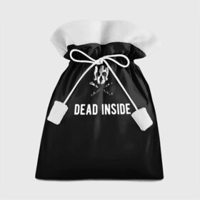 Подарочный 3D мешок с принтом Дед Инсайд в Екатеринбурге, 100% полиэстер | Размер: 29*39 см | Тематика изображения на принте: dead | ded | did | insid | inside | гуль | деад | дед | дид | инсайд | инсайде | инсид | инсиде | токийский | токио