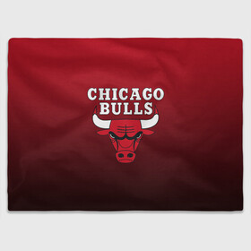 Плед 3D с принтом CHICAGO BULLS в Екатеринбурге, 100% полиэстер | закругленные углы, все края обработаны. Ткань не мнется и не растягивается | bulls | chicago | chicago bulls | nba | red bulls | usa | америка | быки | нба | сша | чикаго буллс