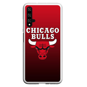 Чехол для Honor 20 с принтом CHICAGO BULLS в Екатеринбурге, Силикон | Область печати: задняя сторона чехла, без боковых панелей | bulls | chicago | chicago bulls | nba | red bulls | usa | америка | быки | нба | сша | чикаго буллс