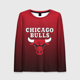 Женский лонгслив 3D с принтом CHICAGO BULLS в Екатеринбурге, 100% полиэстер | длинные рукава, круглый вырез горловины, полуприлегающий силуэт | bulls | chicago | chicago bulls | nba | red bulls | usa | америка | быки | нба | сша | чикаго буллс