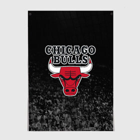 Постер с принтом CHICAGO BULLS в Екатеринбурге, 100% бумага
 | бумага, плотность 150 мг. Матовая, но за счет высокого коэффициента гладкости имеет небольшой блеск и дает на свету блики, но в отличии от глянцевой бумаги не покрыта лаком | bulls | chicago | chicago bulls | nba | red bulls | usa | америка | быки | нба | сша | чикаго буллс