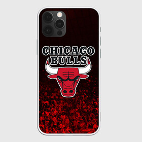 Чехол для iPhone 12 Pro с принтом CHICAGO BULLS ЧИКАГО БУЛЛС в Екатеринбурге, силикон | область печати: задняя сторона чехла, без боковых панелей | Тематика изображения на принте: bulls | chicago | chicago bulls | nba | red bulls | usa | америка | быки | нба | сша | чикаго буллс