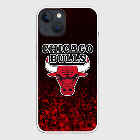 Чехол для iPhone 13 с принтом CHICAGO BULLS | ЧИКАГО БУЛЛС в Екатеринбурге,  |  | Тематика изображения на принте: bulls | chicago | chicago bulls | nba | red bulls | usa | америка | быки | нба | сша | чикаго буллс