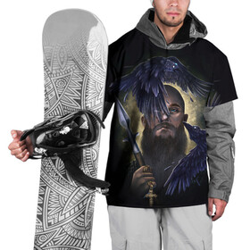 Накидка на куртку 3D с принтом vikings в Екатеринбурге, 100% полиэстер |  | ragnar | raven | travis fimmel | vikings | викинги | вороны | норвегия | рагнар лодброк | скандинавия | трэвис фиммел