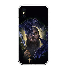 Чехол для iPhone XS Max матовый с принтом vikings в Екатеринбурге, Силикон | Область печати: задняя сторона чехла, без боковых панелей | Тематика изображения на принте: ragnar | raven | travis fimmel | vikings | викинги | вороны | норвегия | рагнар лодброк | скандинавия | трэвис фиммел