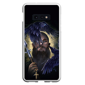 Чехол для Samsung S10E с принтом vikings в Екатеринбурге, Силикон | Область печати: задняя сторона чехла, без боковых панелей | ragnar | raven | travis fimmel | vikings | викинги | вороны | норвегия | рагнар лодброк | скандинавия | трэвис фиммел