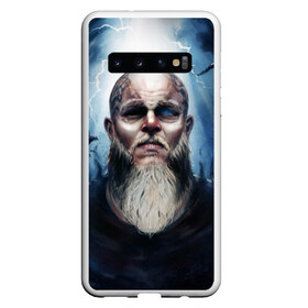 Чехол для Samsung Galaxy S10 с принтом ragnar в Екатеринбурге, Силикон | Область печати: задняя сторона чехла, без боковых панелей | ragnar | raven | travis fimmel | vikings | викинги | вороны | норвегия | рагнар лодброк | скандинавия | трэвис фиммел