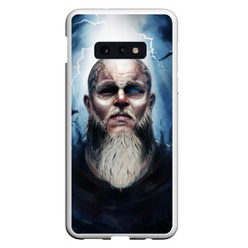 Чехол для Samsung S10E с принтом ragnar в Екатеринбурге, Силикон | Область печати: задняя сторона чехла, без боковых панелей | ragnar | raven | travis fimmel | vikings | викинги | вороны | норвегия | рагнар лодброк | скандинавия | трэвис фиммел