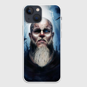 Чехол для iPhone 13 mini с принтом ragnar в Екатеринбурге,  |  | Тематика изображения на принте: ragnar | raven | travis fimmel | vikings | викинги | вороны | норвегия | рагнар лодброк | скандинавия | трэвис фиммел