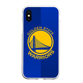 Чехол для iPhone XS Max матовый с принтом GOLDEN STATE WARRIORS в Екатеринбурге, Силикон | Область печати: задняя сторона чехла, без боковых панелей | golden state | golden state warriors | gsw | nba | usa | америка | голден стэйт уорриорз | гсв | нба | сша