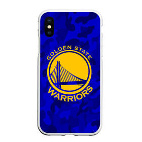 Чехол для iPhone XS Max матовый с принтом GOLDEN STATE WARRIORS в Екатеринбурге, Силикон | Область печати: задняя сторона чехла, без боковых панелей | golden state | golden state warriors | gsw | nba | usa | америка | голден стэйт уорриорз | гсв | нба | сша