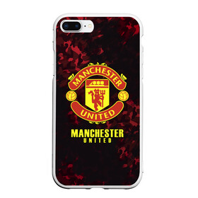 Чехол для iPhone 7Plus/8 Plus матовый с принтом Manchester United в Екатеринбурге, Силикон | Область печати: задняя сторона чехла, без боковых панелей | champions | football | manchester | manchester united | soccer | uefa | united | world cup | лига чемпионов | манчестер | манчестер юнайтед | форма | формы | футбол | юнайтед