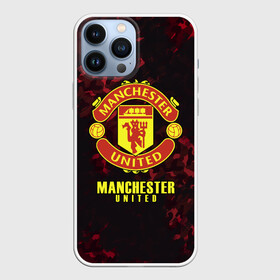 Чехол для iPhone 13 Pro Max с принтом Manchester United в Екатеринбурге,  |  | Тематика изображения на принте: champions | football | manchester | manchester united | soccer | uefa | united | world cup | лига чемпионов | манчестер | манчестер юнайтед | форма | формы | футбол | юнайтед