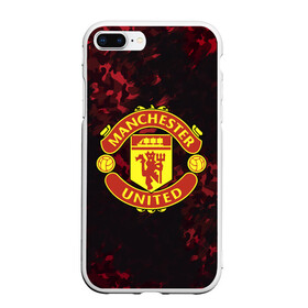 Чехол для iPhone 7Plus/8 Plus матовый с принтом Manchester United в Екатеринбурге, Силикон | Область печати: задняя сторона чехла, без боковых панелей | champions | football | manchester | manchester united | soccer | uefa | united | world cup | лига чемпионов | манчестер | манчестер юнайтед | форма | формы | футбол | юнайтед