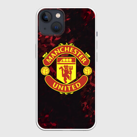 Чехол для iPhone 13 с принтом Manchester United в Екатеринбурге,  |  | champions | football | manchester | manchester united | soccer | uefa | united | world cup | лига чемпионов | манчестер | манчестер юнайтед | форма | формы | футбол | юнайтед