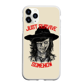 Чехол для iPhone 11 Pro Max матовый с принтом Gust survive smehow в Екатеринбурге, Силикон |  | amc | carol | daryl | dixon | michonne | negan | reaction | rick | season 10 | twd | zombies | диксон | дэрил | зомби | мертвецы | мишонн | неган | реакция | рик | ходячие