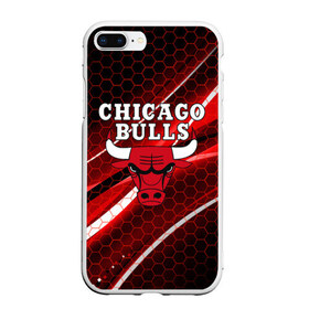 Чехол для iPhone 7Plus/8 Plus матовый с принтом CHICAGO BULLS в Екатеринбурге, Силикон | Область печати: задняя сторона чехла, без боковых панелей | bulls | chicago | chicago bulls | nba | red bulls | usa | америка | быки | нба | сша | чикаго буллс