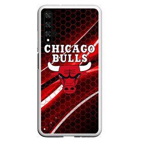 Чехол для Honor 20 с принтом CHICAGO BULLS в Екатеринбурге, Силикон | Область печати: задняя сторона чехла, без боковых панелей | bulls | chicago | chicago bulls | nba | red bulls | usa | америка | быки | нба | сша | чикаго буллс