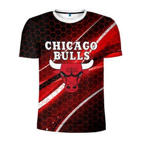 Мужская футболка 3D спортивная с принтом CHICAGO BULLS в Екатеринбурге, 100% полиэстер с улучшенными характеристиками | приталенный силуэт, круглая горловина, широкие плечи, сужается к линии бедра | Тематика изображения на принте: bulls | chicago | chicago bulls | nba | red bulls | usa | америка | быки | нба | сша | чикаго буллс