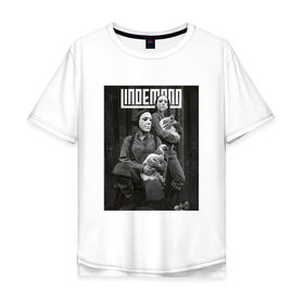 Мужская футболка хлопок Oversize с принтом Lindemann в Екатеринбурге, 100% хлопок | свободный крой, круглый ворот, “спинка” длиннее передней части | industrial | lindemann | metal | pain | peter | rammstein | rock | tagtgren | till | индастриал | линдеманн | метал | петер | пэйн | раммштайн | рок | тилль | тэгтгрен