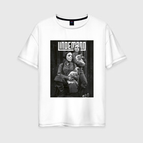 Женская футболка хлопок Oversize с принтом Lindemann в Екатеринбурге, 100% хлопок | свободный крой, круглый ворот, спущенный рукав, длина до линии бедер
 | industrial | lindemann | metal | pain | peter | rammstein | rock | tagtgren | till | индастриал | линдеманн | метал | петер | пэйн | раммштайн | рок | тилль | тэгтгрен