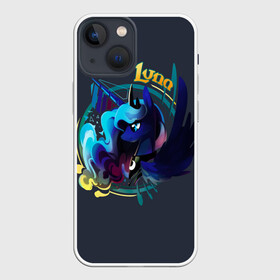 Чехол для iPhone 13 mini с принтом My little pony Luna в Екатеринбурге,  |  | applejack | little | magic | mlp | my | pinkie pie | pony | rainbow dash | rarity | twilight | дракон | дружба | единорог | искорка | пони | селестия | спайк | сумеречная | это чудо