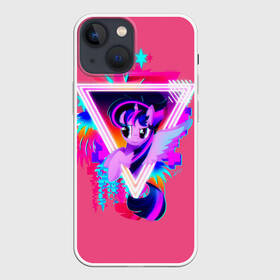 Чехол для iPhone 13 mini с принтом My little pony в Екатеринбурге,  |  | applejack | little | magic | mlp | my | pinkie pie | pony | rainbow dash | rarity | twilight | дракон | дружба | единорог | искорка | пони | селестия | спайк | сумеречная | это чудо