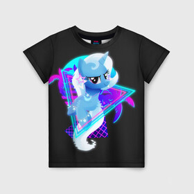 Детская футболка 3D с принтом Мой маленький пони в Екатеринбурге, 100% гипоаллергенный полиэфир | прямой крой, круглый вырез горловины, длина до линии бедер, чуть спущенное плечо, ткань немного тянется | applejack | little | magic | mlp | my | pinkie pie | pony | rainbow dash | rarity | twilight | дракон | дружба | единорог | искорка | пони | селестия | спайк | сумеречная | это чудо