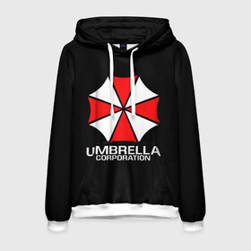 Мужская толстовка 3D с принтом UMBRELLA CORP в Екатеринбурге, 100% полиэстер | двухслойный капюшон со шнурком для регулировки, мягкие манжеты на рукавах и по низу толстовки, спереди карман-кенгуру с мягким внутренним слоем. | ada wong | biohazard | leon | nemesis | project resistance | raccoon city | re | re3 | resident evil | resident evil 3 | rpd | stars | umbrella | ада вонг | амбрелла | немезис | ужасы