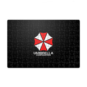 Пазл магнитный 126 элементов с принтом UMBRELLA CORP | АМБРЕЛЛА КОРП в Екатеринбурге, полимерный материал с магнитным слоем | 126 деталей, размер изделия —  180*270 мм | ada wong | biohazard | leon | nemesis | project resistance | raccoon city | re | re3 | resident evil | resident evil 3 | rpd | stars | umbrella | ада вонг | амбрелла | немезис | ужасы