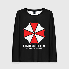 Женский лонгслив 3D с принтом UMBRELLA CORP | АМБРЕЛЛА КОРП в Екатеринбурге, 100% полиэстер | длинные рукава, круглый вырез горловины, полуприлегающий силуэт | ada wong | biohazard | leon | nemesis | project resistance | raccoon city | re | re3 | resident evil | resident evil 3 | rpd | stars | umbrella | ада вонг | амбрелла | немезис | ужасы