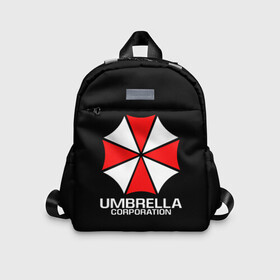 Детский рюкзак 3D с принтом UMBRELLA CORP | АМБРЕЛЛА КОРП в Екатеринбурге, 100% полиэстер | лямки с регулируемой длиной, сверху петелька, чтобы рюкзак можно было повесить на вешалку. Основное отделение закрывается на молнию, как и внешний карман. Внутри дополнительный карман. По бокам два дополнительных кармашка | ada wong | biohazard | leon | nemesis | project resistance | raccoon city | re | re3 | resident evil | resident evil 3 | rpd | stars | umbrella | ада вонг | амбрелла | немезис | ужасы