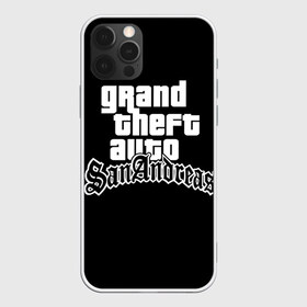 Чехол для iPhone 12 Pro Max с принтом GTA San Andreas в Екатеринбурге, Силикон |  | Тематика изображения на принте: gta | sa | sanandreas | футболка | чёрный