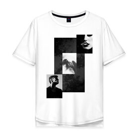 Мужская футболка хлопок Oversize с принтом Чёрно-белые фото в Екатеринбурге, 100% хлопок | свободный крой, круглый ворот, “спинка” длиннее передней части | black and white