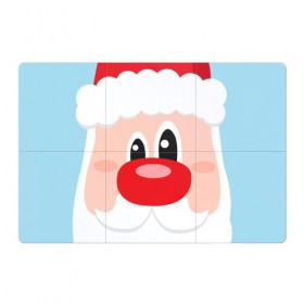 Магнитный плакат 3Х2 с принтом Лицо Дедушки мороза в Екатеринбурге, Полимерный материал с магнитным слоем | 6 деталей размером 9*9 см | 2020 | christmas | claus | happy | merry | new | santa | year | год | годом | дед | дедушка | клаус | мороз | новый | новым | подарок | поздравить | рождество | рождеством | санта