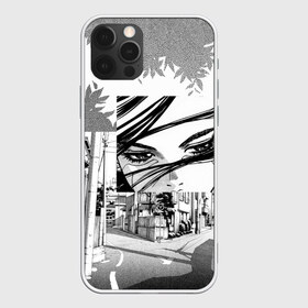Чехол для iPhone 12 Pro Max с принтом sad manga в Екатеринбурге, Силикон |  | anime | manga | sad | tokyo | аниме | взгляд | глаза | грусть | девушка | дерево | дорога | листья | манга | одиночество | токио | улица | ч б | черно белые | япония
